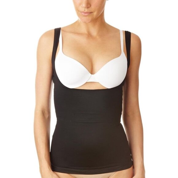 SPANX Black Star Power Open Bust Cami Tank, Size M - Picture 1 of 9